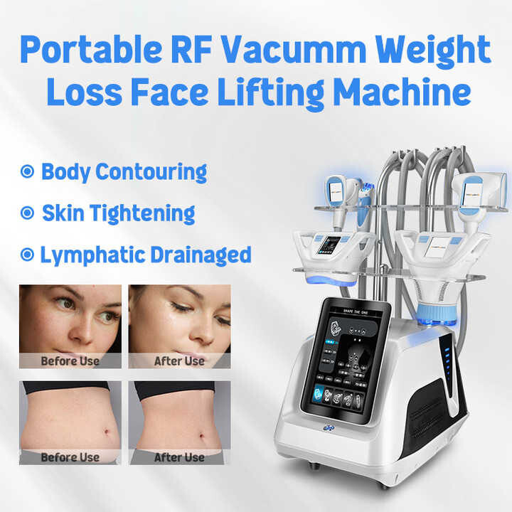 Vela Shape Slimming Machine RF Vacuum Therapy Face Body Lifting