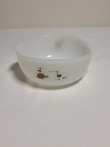 Grog Caveman BC Comics Johnny Hart Anchor Hocking Fire King Bowl