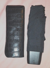 Vintage Collectible Totes Elegance Slim Premium Umbrella Faux Crocodile Case
