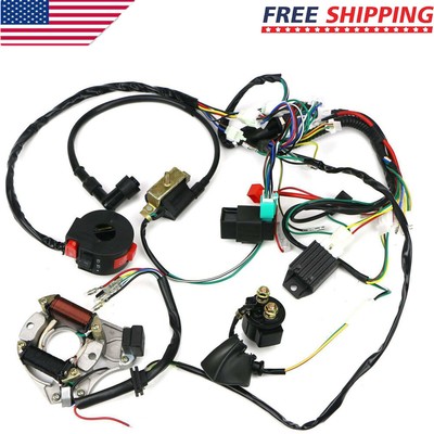 50cc-125cc CDI PIT Wire Harness Stator Assembly Wiring ATV Electric