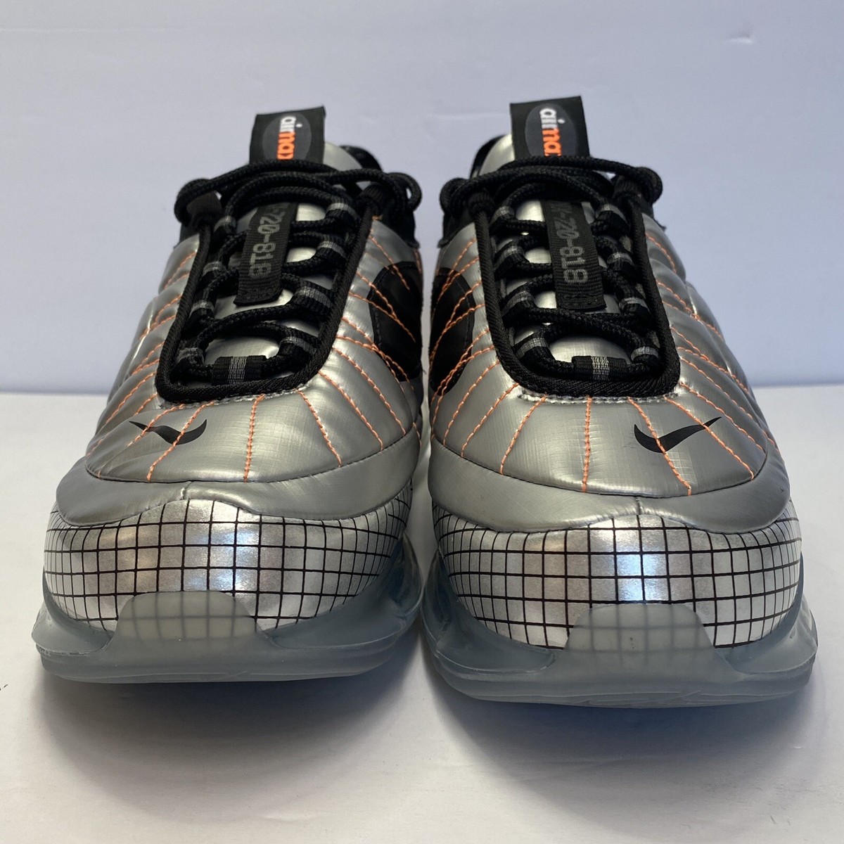 New Kids Nike Air Max MX 720 818 (GS) Metallic Silver Space Shoe