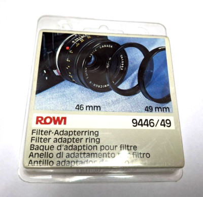 Ø46mm to Ø49 mm Step Up Metal Lens Filter Adapter Ring Step from Ø46mm-Ø49mm -M3