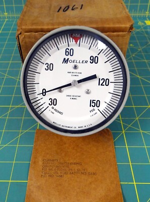 Moeller P/N SCV4M2S Pressure Gauge -30 to 150 PSIG
