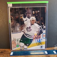 3-06-17 . autograph auto signed photo 8x10 carlo colaiacovo maple leafs (D)