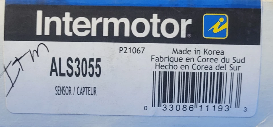 Sensor de velocidad ABS del lado del pasajero trasero Intermotor ALS3055 para Kia Sedona 2015-16 A Foto 2 de 2