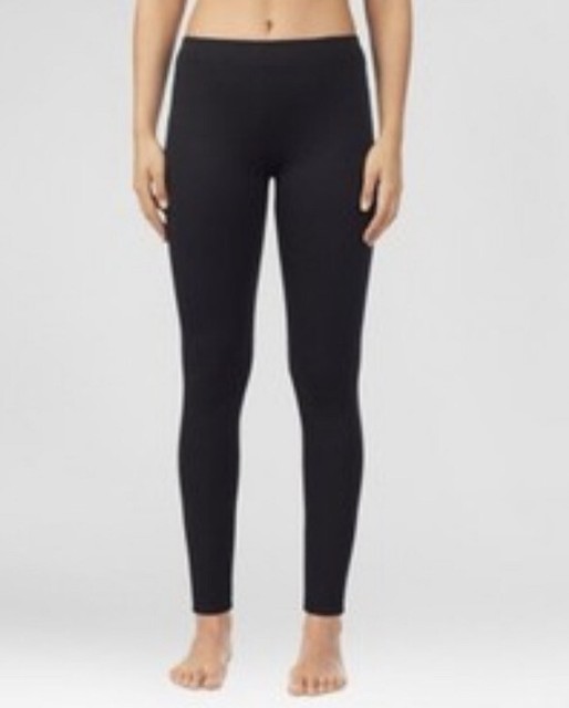 New Climate Right Cuddl Duds Women Comfort Core Leggings Base Layer Black Pocket | eBay