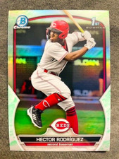 2023 Bowman Hector Rodriguez Rookie RC Chrome Prospects Lunar Glow Refractor