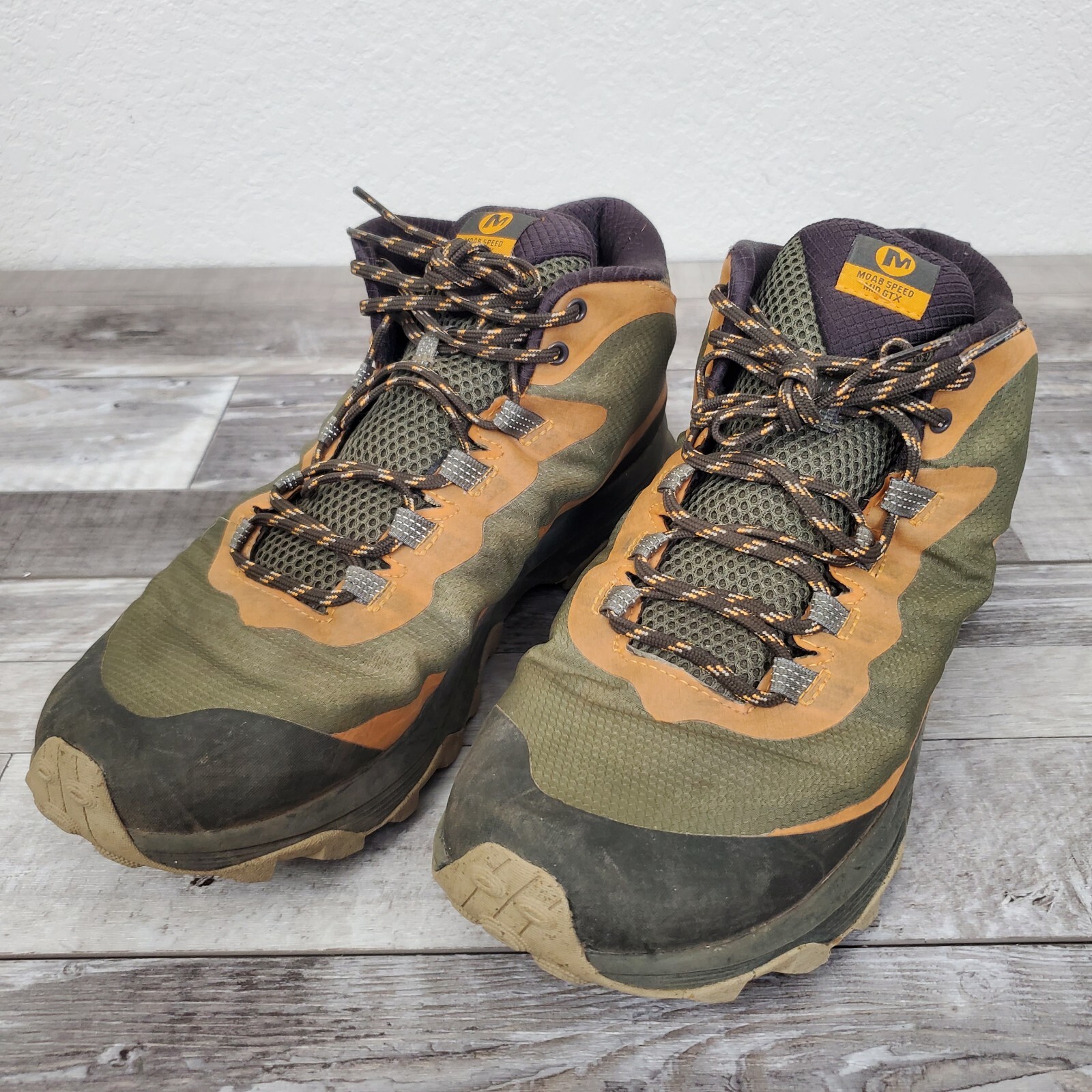 Merrell Moab Speed Mid GTX Gore Tex Lichen outdoor escursionismo J135411 uomo taglia 11