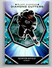 2021-22 Upper Deck Black Diamond Cutters Quinton Byfield Los Angeles Kings