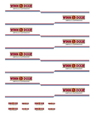 #ad HO Scale Truck Trailer Decals. quot; Winn Dixie quot; $12.00