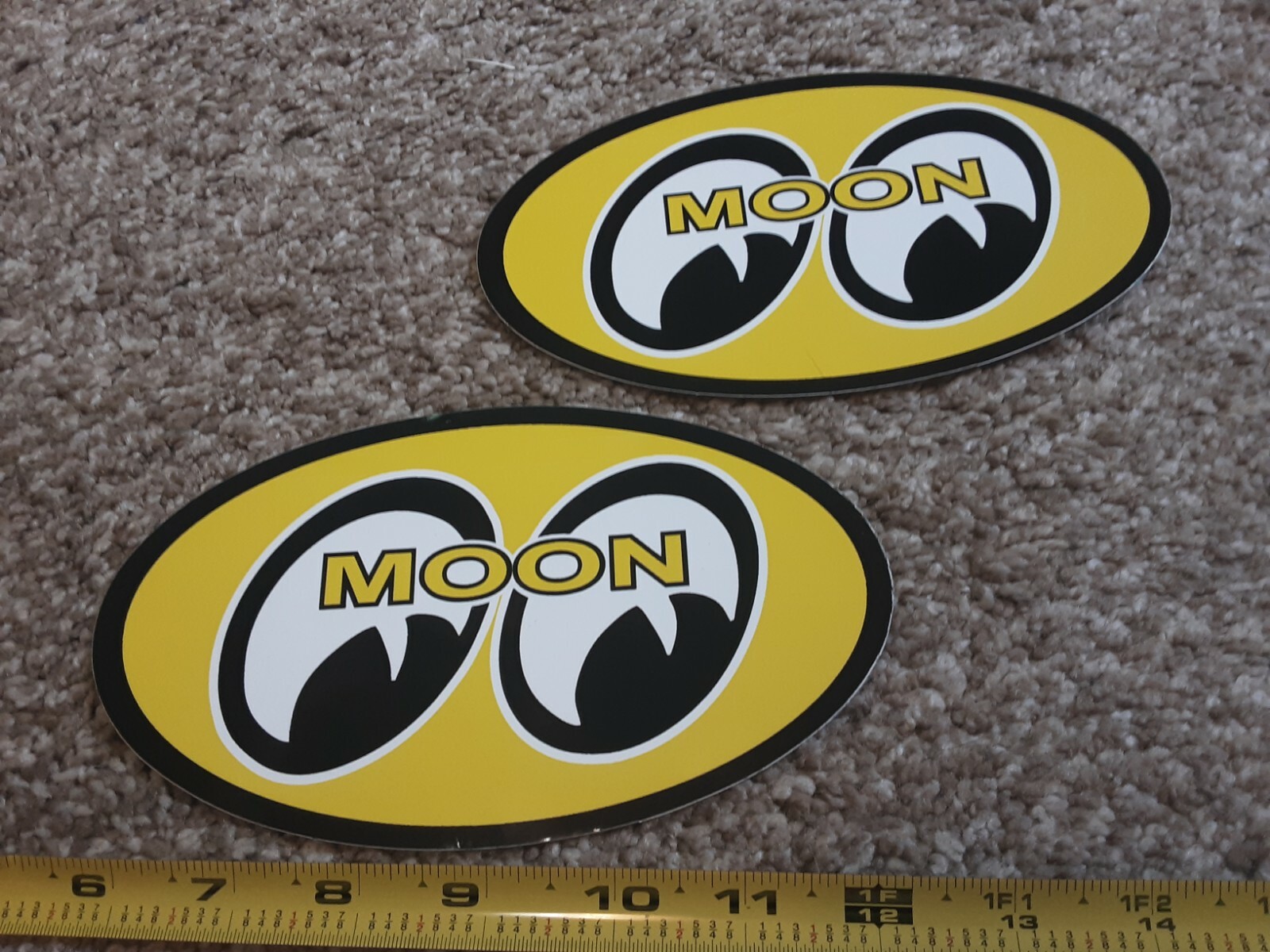 👀 Lot of 2 Moon Eyes Racing Decals Stickers NHRA Hot Rat Rod Old School 👀