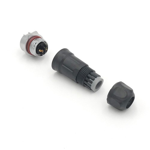 2 Pin M16 Size Power Circular Connector Female Dock Outdoor Waterproof IP67 - Picture 2 of 3