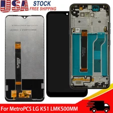 For LG K51 LMK500MM LM-K500MM LCD Display Touch Screen Digitizer ±Frame Replace