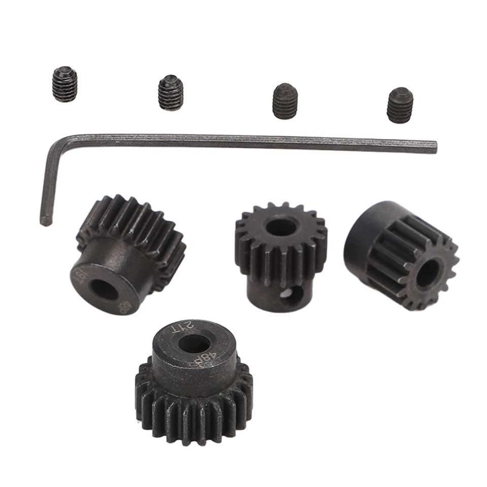 RC Motor Ritzel Set 48P 3.175 mm 15T 17T 19T 21T RC Motor Ritzel Set Für 1/10 - Imagen 4 de 4