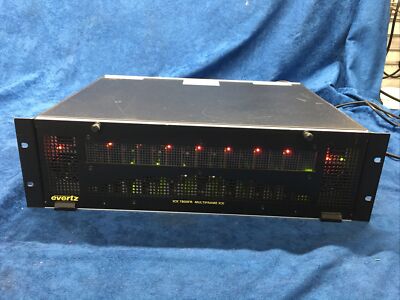 Evertz 7800FR MultiFrame W/7 7837CD2-A4 Dual Composite Decoder + 7700FC