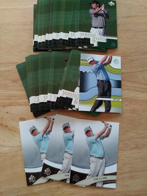 TIM CLARK LOT OF 40 OFFICIAL PGA GOLF COLLECTORS TRADING CARDS