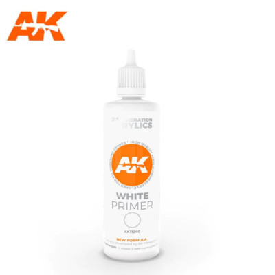 AK Interactive 3rd Gen AK11240 White Primer 100 ml