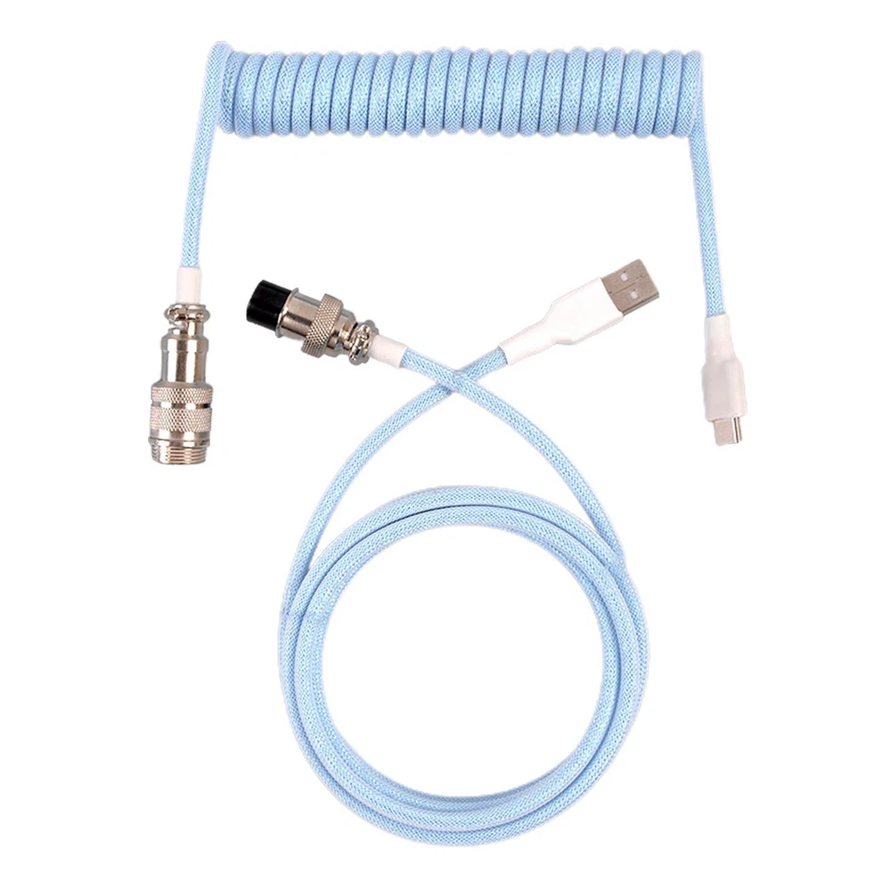 Mechanical Keyboard Cable Aviation Plug Data Cable Keyboard Accessories for PC