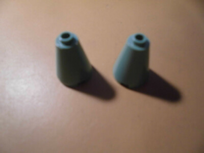 Lego 2x Stein Kegel 2x2x2 rund Noppe offen 3942b sandgrün esgn8