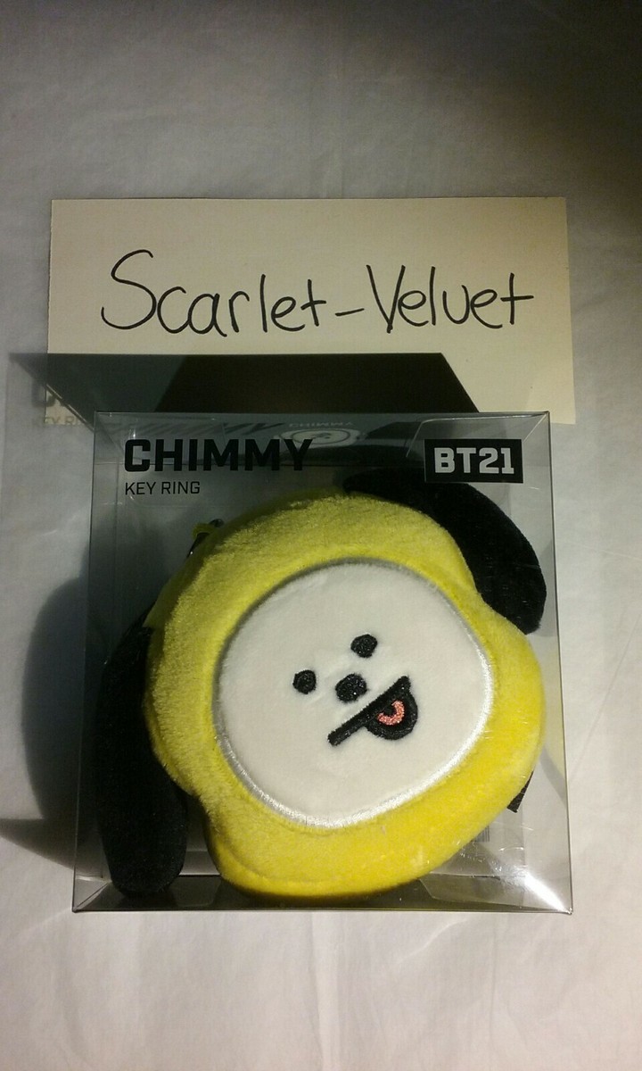 NWT BTS BT21 x Line Friends CHIMMY 10cm Face Doll Jimin Keyring