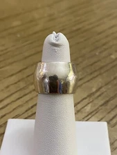 925 Sterling Silver Silpada Designer Signed Wide Solid Band Ring Size 5