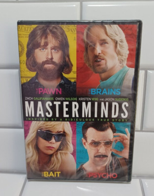 Masterminds (DVD, 2016, WS) Owen Wilson Kristen Wiig  NEW & SEALED