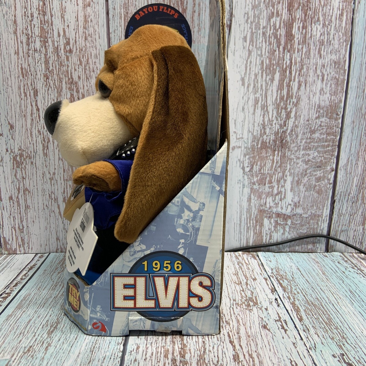 Elvis 1956 Hound Dog Collection Singing Plush Toy Singing Blue