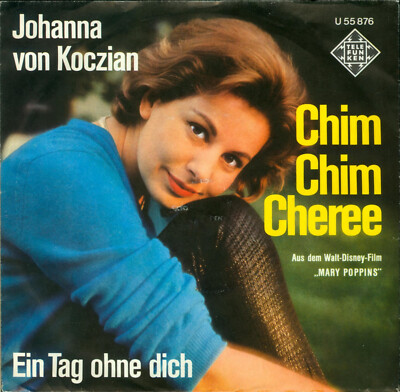 Johanna von Koczian    Chim Chim Cheree, 7'' Single, 1965, TELEFUNKEN  U 55 876