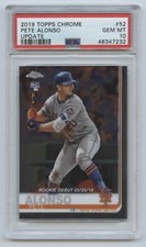 2019 Topps Chrome Baseball Update Rookie Pete Alonso PSA 10 RC