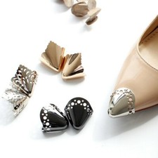 3 Pairs Metal Shoe Toe Head Lady High Heel Shoes Pointed Cap Cover Protector DIY