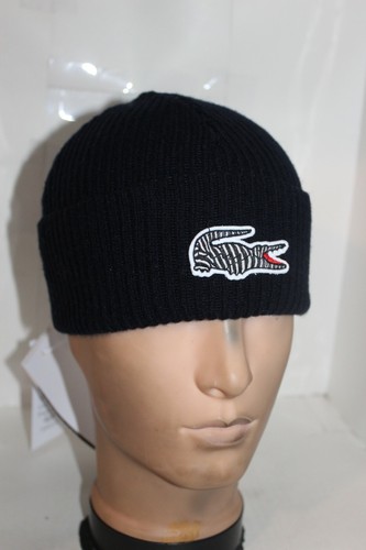 Croc Knit Beanie Navy 