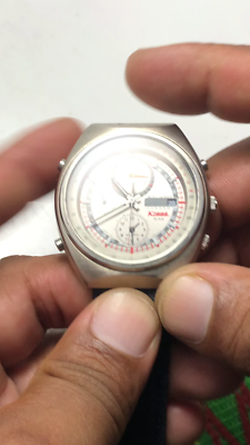 Vintage Alba Y182-7C10 Alarm Chronograph Quartz Men's Wristwatch