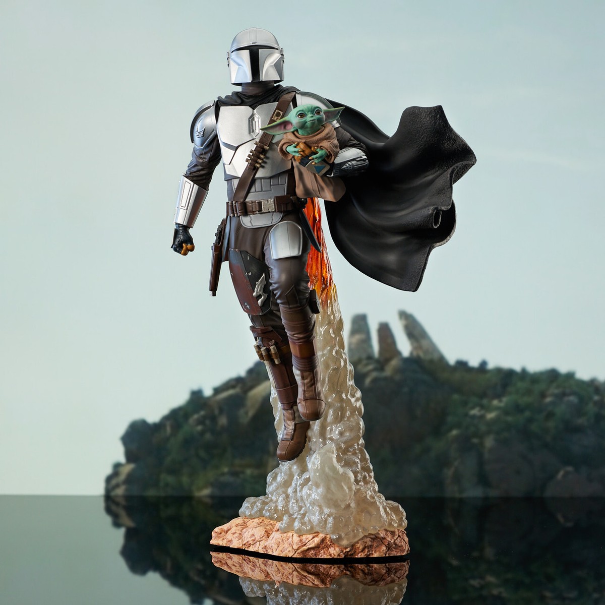 スター・ウォーズ　マンダロリアン　ジェントルジャイアント　超希少スタチュー GENTLE GIANT MILESTONES STAR WARS MANDALORIAN & CHILD GROGU 1/6
