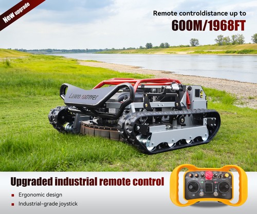 Remote Control Lawn Mower 22HP Tracked Off-Road Free shipping