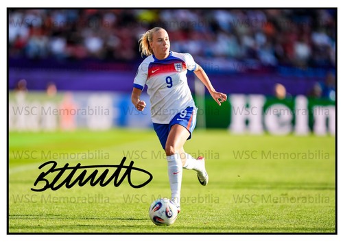 9875. Beth Mead Signed Pictures (A4 Prints) England Arsenal Sunderland