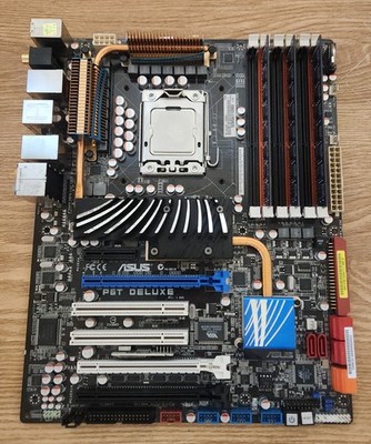 ASUS P6T Deluxe + Intel Core i7 940 + 6GB(3x2GB) DDR3 10600U RAM No Heatsink/Fan