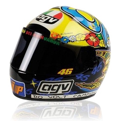 Valentino Rossi VR46 1:5 Scale Moto GP Mini Helmet Jacarepaguá 1999
