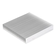 Electronic Cooler Aluminium Heatsink 90x90x15mm for CPU Silver Tone Pack of 2
