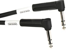 MXR DCIST01RR TRS Stereo Cable - 1' Angle-Angle