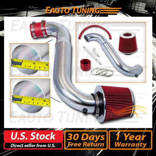 Short Ram Air Intake Kit + RED Filter for 91-99 Saturn S-Series SC2/SL2/SW2 DOHC - Foto 1 di 8
