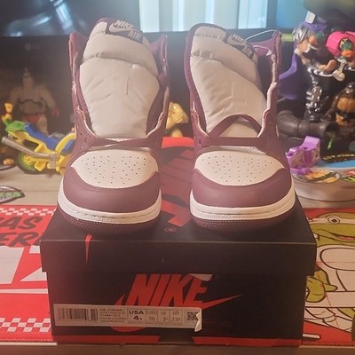 Nike Air Jordan 1 Retro High OG Bordeaux White Burgundy Sneaker 575441-611