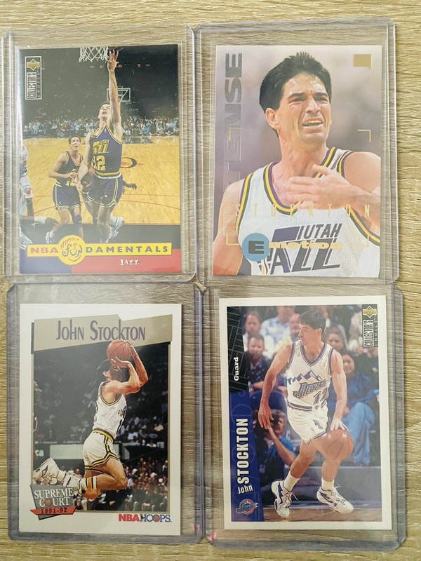 Lot Of 4 1991-1997 John Stockton UTAH Upper Deck Skybox NM