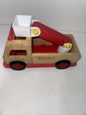 2007 Hasbro TONKA Truck, Fire Tower Ladder, 60th anniversary Wooden Toy Truck