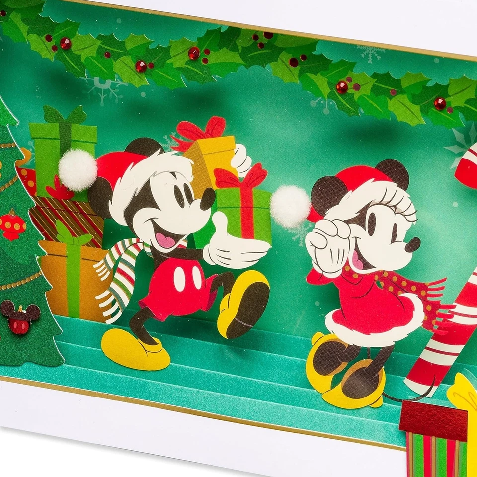 Папирус Disney рождественская открытка, Микки и Минни-Маус (очень счастливого Рождества) - Изображение 2 из 4