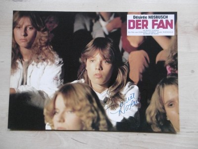 Desiree Nosbusch autograph signed A4 cinema poster lobby card the fan''