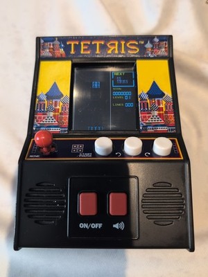 Tetris Mini Arcade Game Classic Arcade Electronic Video Handheld Game Tested