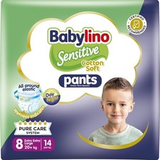 Babylino Sensitive Cotton Soft Pannolini Mutandina Taglia 8 Pants XXL (20 Kg) 14