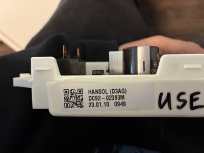 DC92-02393M USED OEM Samsung Washer Main Control Board FAST DELIVERY
