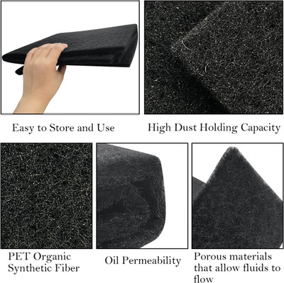 22'' Oil Drain Splash Pad, No-Splatter Square Mat Anti Splash Oil Change Pad ...