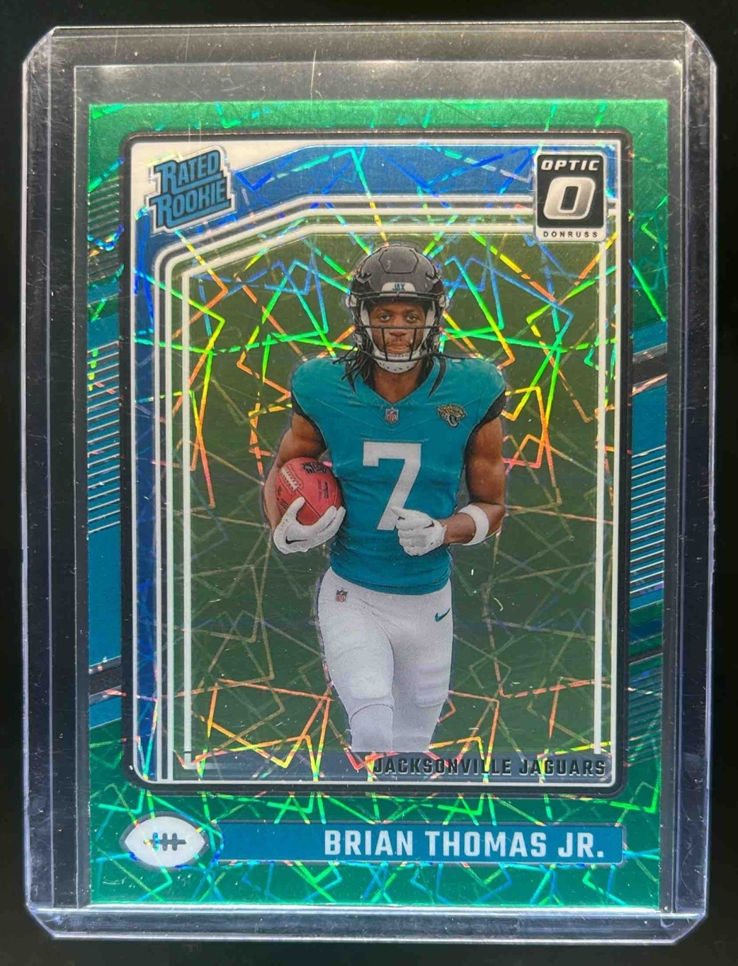 2024 Donruss Optic Brian Thomas Jr. Green Velocity Rated Rookie #214 Jaguars